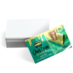 CARTÕES DE VISITA/COUCHÊ 300G 4 x 0 VERNIZ UV TOTAL FRENTE 1000unids