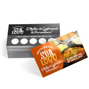 CARTÕES DE VISITA COUCHÊ 300G - 4X1 -VERNIZ UV TOTAL FRENTE 2000unid