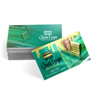 CARTÕES DE VISITA COUCHÊ 300G 4X4 - VERNIZ UV TOTAL FRENTE - 1000unid