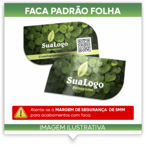 FACA PADRAO FOLHA PARA CARTAO DE VISITA