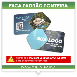 FACA PADRAO PONTEIRA PARA CARTÃO VISITA