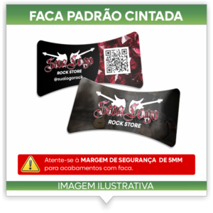 FACA PADRAO CINTADA PARA CARTÃO VISITA