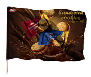 BANDEIRAS ELASTANO COSTURA LINHA BRANCA OVERLOCK COM BASTÃO 1400X900MM - 4X0 - 1unid