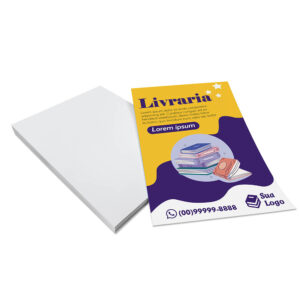 PANFLETOS, FLYERS E FOLHETOS COUCHÊ 90G SEM VERNIZ 100X140MM - 4X0 - 1000unid